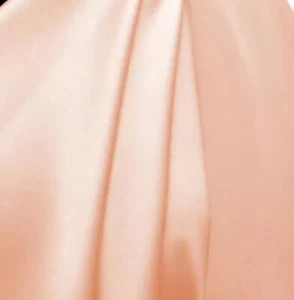 Peach Fabric, Satin Peach Fabric, 9.0m X 1.15m, Soft Smooth Peach Fabric  - Picture 1 of 4