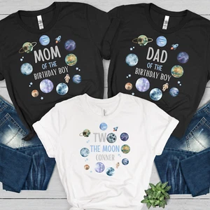 Two The Moon Birthday Boy Shirt for the Family - Picture 1 of 6