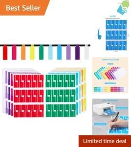 300 Etichette per Cavi Premium 10 Colori Etichette per Fili Elettriche Impermeabili - Foto 1 di 8