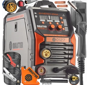 MIG MAG MMA TIG Welder 250A Gas/Gasless Multi-Function Welding Synergy Machine - Picture 1 of 12