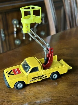 Corgi Mazda B1600 Pickup truck cherry picker motorway maintenance Vintage model - Image 1 of 4