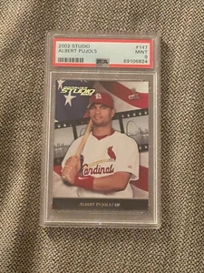 DCC: 2002 Donruss Studio Albert Pujols #147 PSA 9 MINT St. Louis Cardinals - Picture 1 of 2