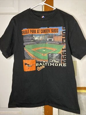Camiseta de béisbol Majestic Baltimore Oriole Park Camden Yards MLB talla mediana Foto 1 de 4