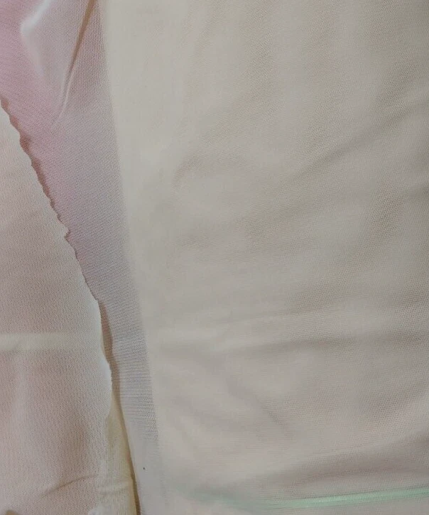 1 yard 4 way stretch good weight beige mesh - Image 1 of 1