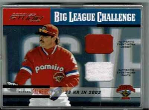 MLB 2004 DONRUSS STUDIO #BLC-6 RAFAEL PALMEIRO DUEL MATERIAL BASEBALL CARD - Picture 1 of 2
