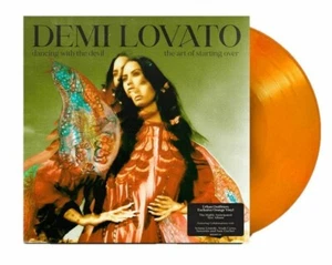 Demi Lovato Dancing With The Devil... The Art Of Starting Over Orange Vinyl (VG) - Picture 1 of 3