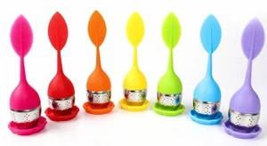 Silicone Tea Infuser Strainer Loose Tea Steeper and Herbal Spice Infuser Tool - Picture 1 of 9