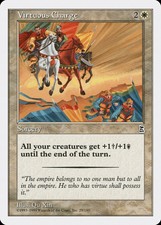 Virtuous Charge Portal Three Kingdoms NM White Common MAGIC MTG CARD ABUGames