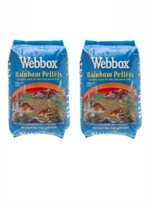 POND FISH FOOD 10KG Webbox Fish Rainbow Pond Pellets x 3 (3 x PCL027) - Picture 1 of 1