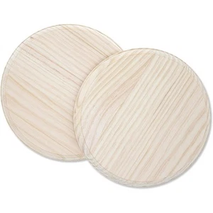 Bright Creations Unfinished Wood Round Plaques for DIY Crafts (2 Pack), 8 Inches - Picture 1 of 10