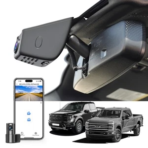 Front 4K & Rear 1080P Dash Cam fit for Ford F150 2018-2025 F250/F350 Super Du... - Picture 1 of 9