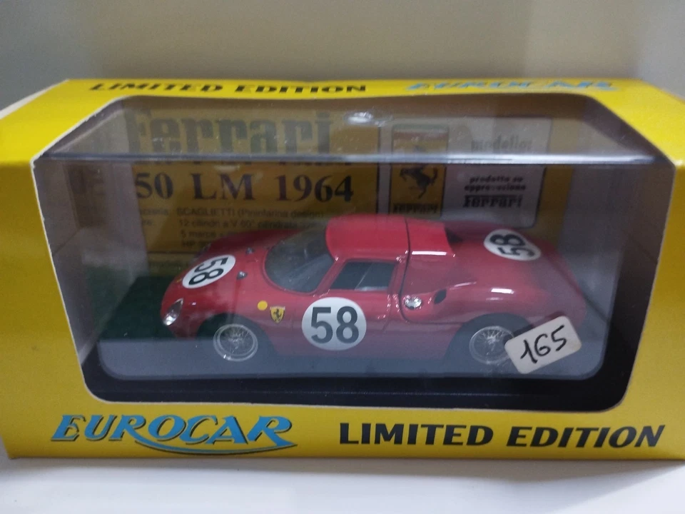 Eurocar 02 Ferrari 250 LM #58 Le Mans 1964 Rindt - Pifer Scala 1/43 - Immagine 1 di 1
