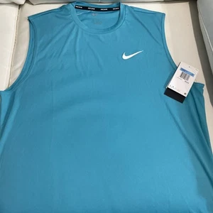 Nike Herren Essential Hydroguard Swim Tank Top UPF 40+ NESSA585-463 türkis - neu mit Etikett - - Bild 1 von 7