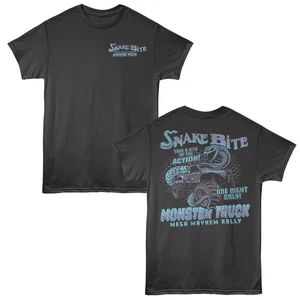 Snake Bite Monster Truck Mega Meyham Rally One Night Only Men's T Shirt - Picture 1 of 6