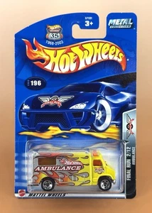Hot Wheels 2003 Final Run AMBULANCE Yellow & Silver w/5s wheels (2/12) - Picture 1 of 4