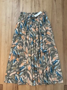 Neu Esprit 100% Viskose Maxi Rock Mit Floralem Muster Gr. 38 - Bild 1 von 3