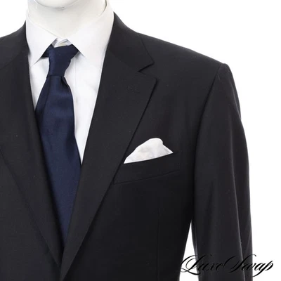 Chaqueta BIG BOYS Canali Silver Label 1934 Hecha en Italia Azul Marino Sólido 2B 2V 60 Foto 1 de 4