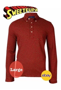 Polo Ralph Lauren Printed Popover Polo Shirt Featherweight Mesh Men's Large NWT - Picture 1 of 10