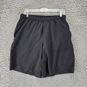 Pantalones Cortos Lululemon Para Hombre Grandes Negros Tiro Medio Atlético Cordón Estiramiento *Leer* - Imagen 1 de 11