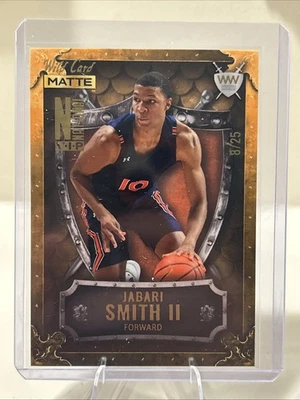 8/25 - 2022 Wild Card JABARI SMITH /25 National Gold WEEKEND WARRIOR MATTE WWN-7 - Image 1 of 2