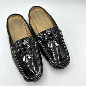 Naturalizer Gossip Mules Shoes Women's 7.5N Black Loafers Slip-on Flats - Picture 1 of 9