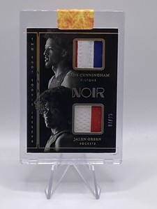 2022 Noir Cade Cunningham Jalen Green Two Shot Rookie Jerseys 7/25