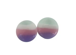 Avon 1988 "Pastel Parfait" Plastic Pastel Post Earrings - Picture 1 of 6