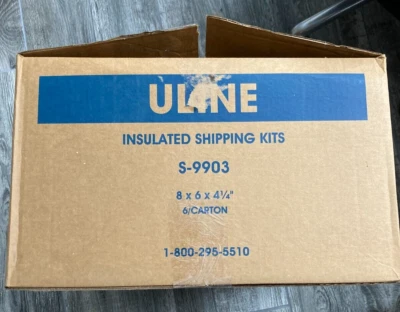 ULINE S-9903 Insulated Foam Shipping Kit - 8" x 6" x 4 1/2" - 6 per carton - NEW - Image 1 of 4