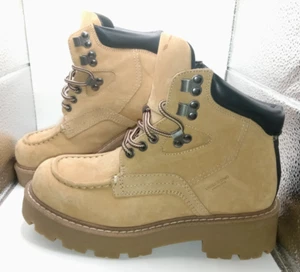 Vagabond Chunky Sole Lace Up Leather Suede Combat Boots Womens UK 4 Worn Once - Picture 1 of 24