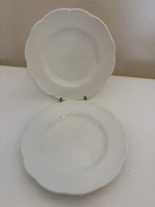 Sterling Pair 2 Plates 6.9in White Colonial English Ironstone JG Meakin England - Picture 1 of 4