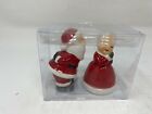 Time And Place Ceramic Santa And Mrsclaus Kissing Salt And Pepper Set Aa01b04012