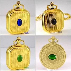 Vintage Aspetto Particolare Placcato Oro Inciso Testurizzate Orologio da Tasca - Imagen 1 de 16