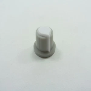 White Volume Control Rotary Gray Plastic Knob 6mm Potentiometer High 17mm Sound - Picture 1 of 3