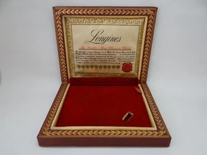 Caja de reloj Longines de gran tamaño vintage década de 1950 - Imagen 1 de 8
