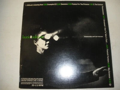 Laurie Anderson:Live United States LP Vinyl 8-song promo 1980s New Wave - Image 1 of 4