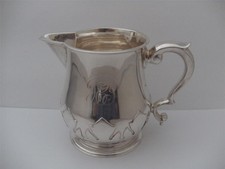 Beautiful Solid Silver Cream Jug Creamer London 1927 Heavy