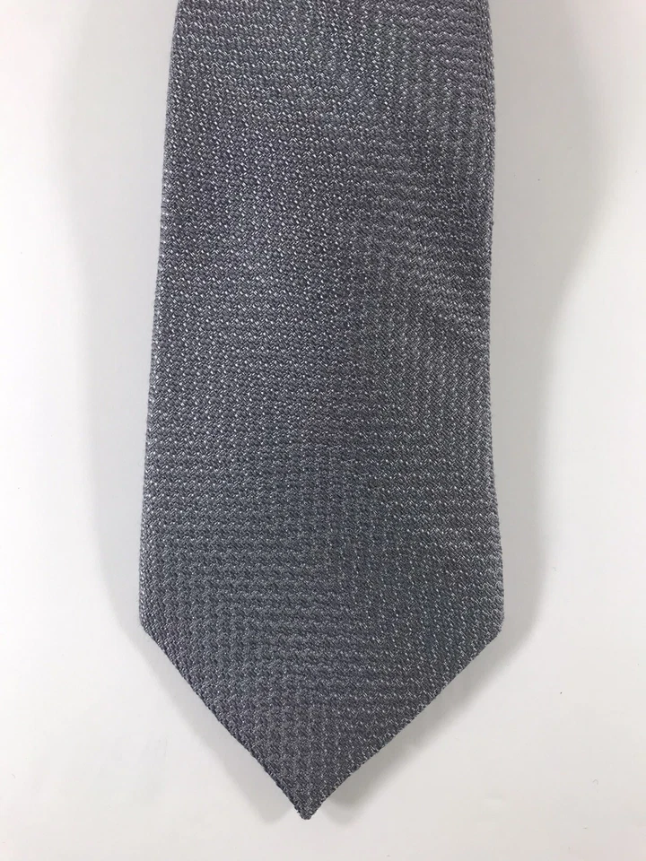 Michael Kors Men's Neck Tie Gray Abstract Textured SKINNY Slim Silk 773