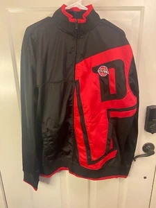 NBA DETROIT PISTONS 76ers SIXERS Men's BLACK JACKET Size XXL - Picture 1 of 18