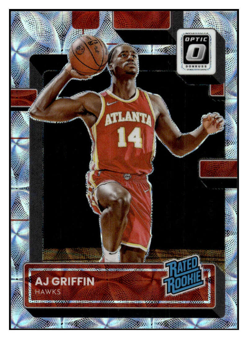 AJ Griffin RC 2022-23 Donruss Optic /249 Premium #204 ROOKIE NBA 1 Hawk ID:75397