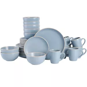 Gibson Home Rockaway 32-Piece Stoneware Dinnerware Set - Blue - Picture 1 of 6