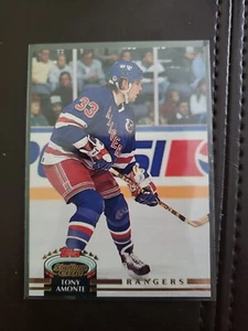 1992-93 Tony Amonte Stadium Club Hockey #32 New York Rangers - Picture 1 of 2