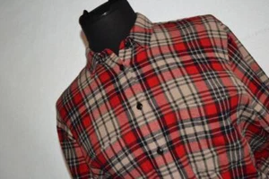 34661 Madewell Flannel Shirt Oxford Red Plaid Cotton Size Small Womens - Picture 1 of 7
