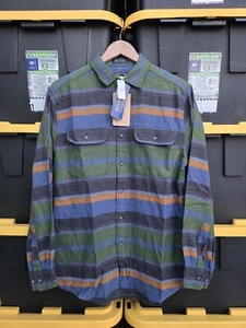 PENDLETON Thomas Kay Heritage Serape LS Shirt NWT S Blue Green Black Rust Stripe - Picture 1 of 6