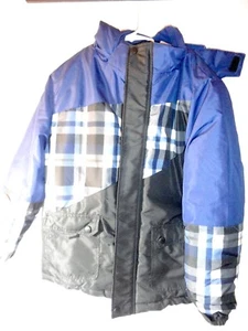 JUNGEN BLAU UND KARIERT JOE FRISCH WARME KAPUZENJACKE SCHNELLER VERSAND!!! - Bild 1 von 4