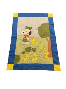 Markenlose Peanuts Snoopy Beagle Scouts Camp Decke WIE BESEHEN (LESEN) - Bild 1 von 11