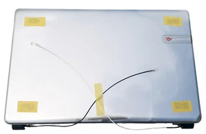 NEW PACKARD BELL TE69BMP ENTE69BMP LCD TOP COVER LID WITH HINGES - Zdjęcie 1 z 2