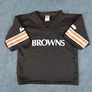 Vintage Cleveland Browns Jersey Boys Small Shirt Franklin Youth Kids Toddler 90s - Picture 1 of 9