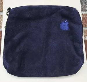 Borsa accessori pelle scamosciata blu computer Apple 7""×7""×2"" dischi, articoli da golf SM, misto. - Foto 1 di 7