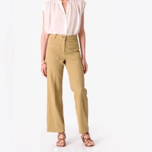 NWT Vanessa Bruno DELIAS JEANS Cropped, Straight Leg in Mastic- Size 34 (0) - Picture 1 of 16