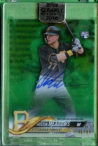 Austin Meadows 2018 Topps claramente auténtico novato automático/99 Pittsburgh Pirates - Imagen 1 de 2